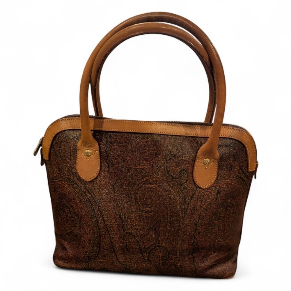 Etro Milano Paisley Dome Satchel EUC